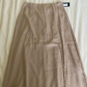 Nasty Gal We Don't Give a Slit Satin Skirt NWT!!